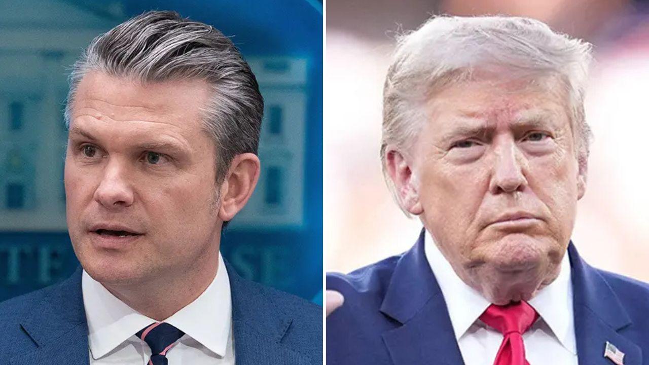 Photo of Pete Hegseth and Donald Trump