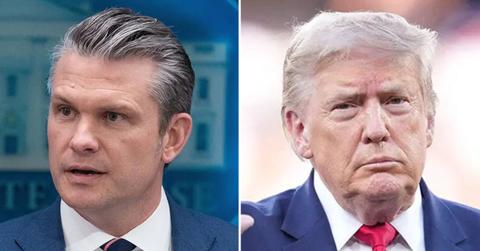 Photo of Pete Hegseth and Donald Trump