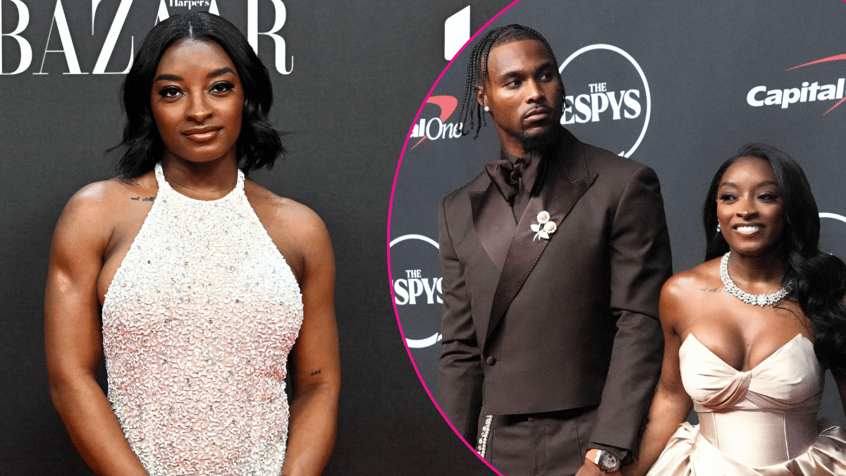 Image of Simone Biles looked flawless in her gown at the ESPYS.
