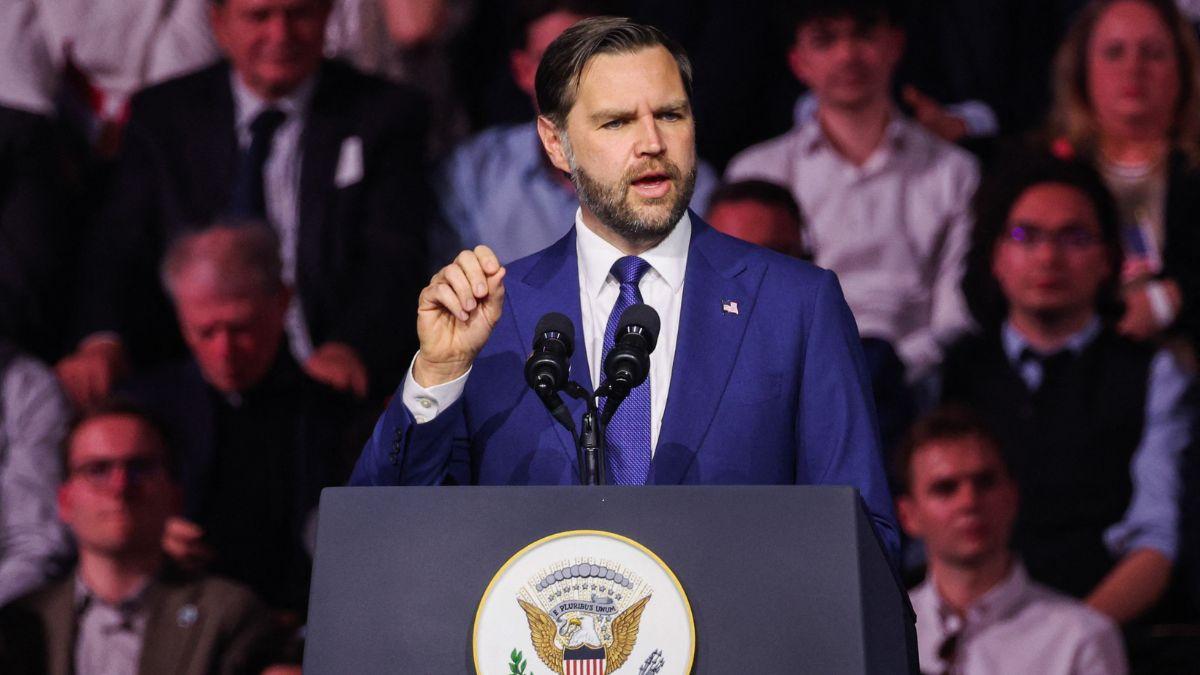 image of J.D. Vance hinted at running for president in 2028. 