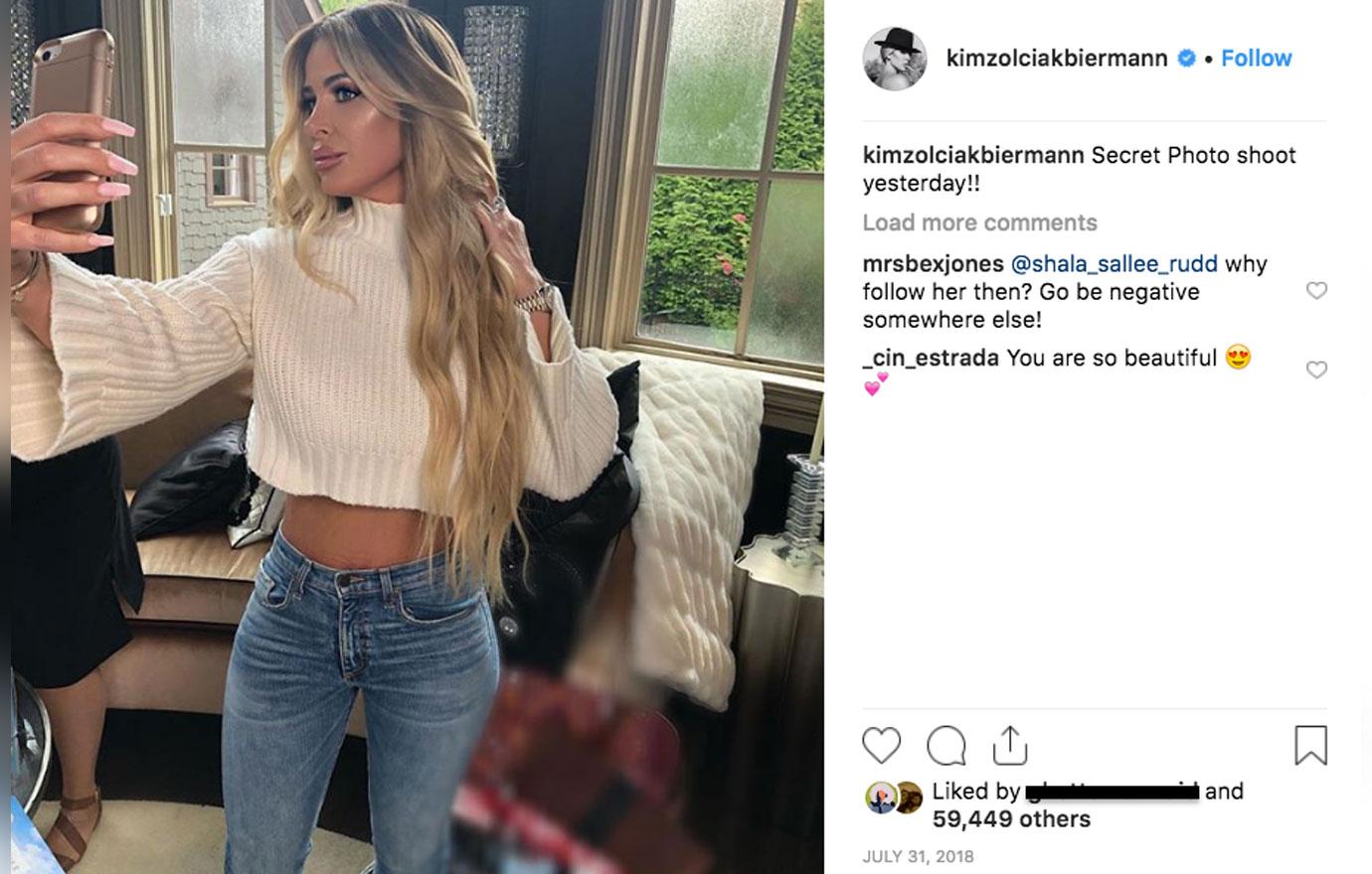 Kim Zolciak Shows Off Her Butt In A Thong On Instagram