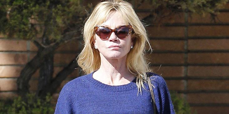 Exclusive&#8230; Melanie Griffith Stops By A Medical Building In Beverly Hills