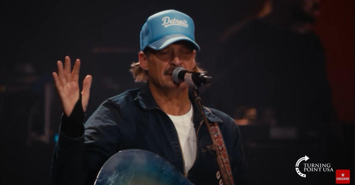 image of Bad Bunny’s set focused on love and cultural diversity.