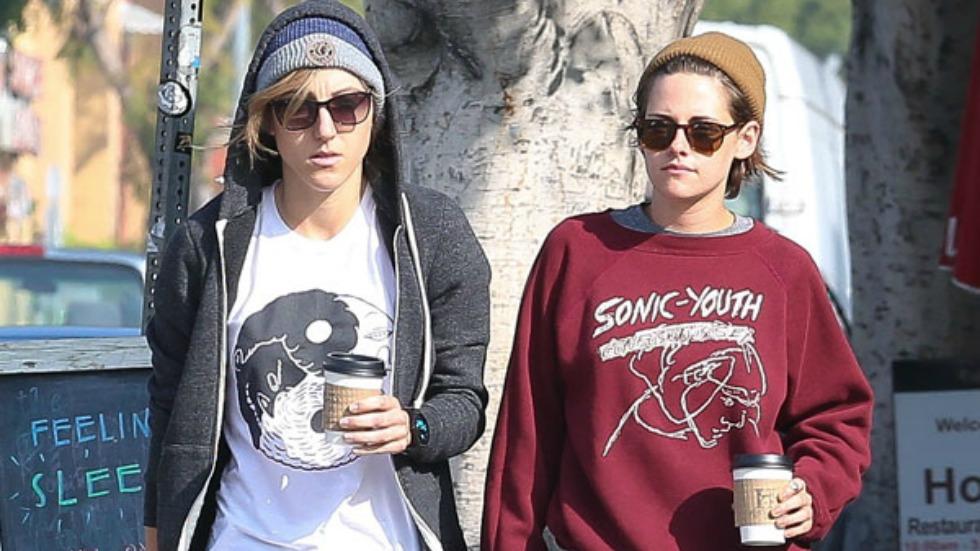 Kristen Stewart Kisses Alicia Cargile While on Coffee Date -- See the Pic