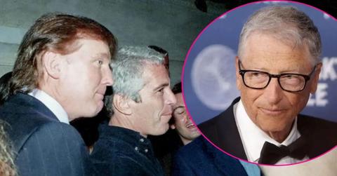 Composite photo of Donald Trump, Jeffrey Epstein and Bill Gates