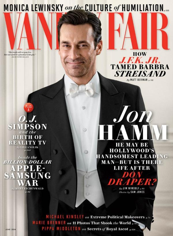 Jon Hamm on the cover of Vanity Fair