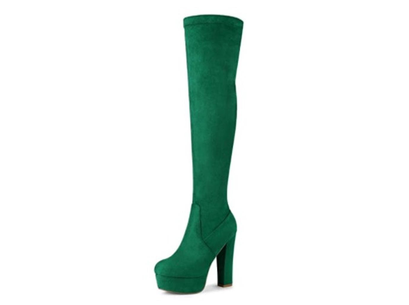 ciara all green nyc dundas corset top skirt boots