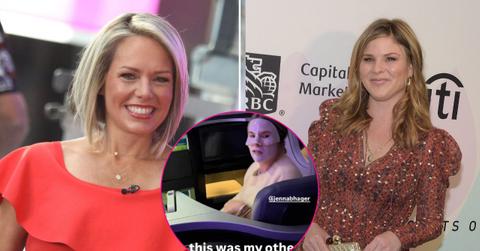 Split image of Dylan Dreyer and Jenna Bush Hager and (inset) Jenna Bush Hager.