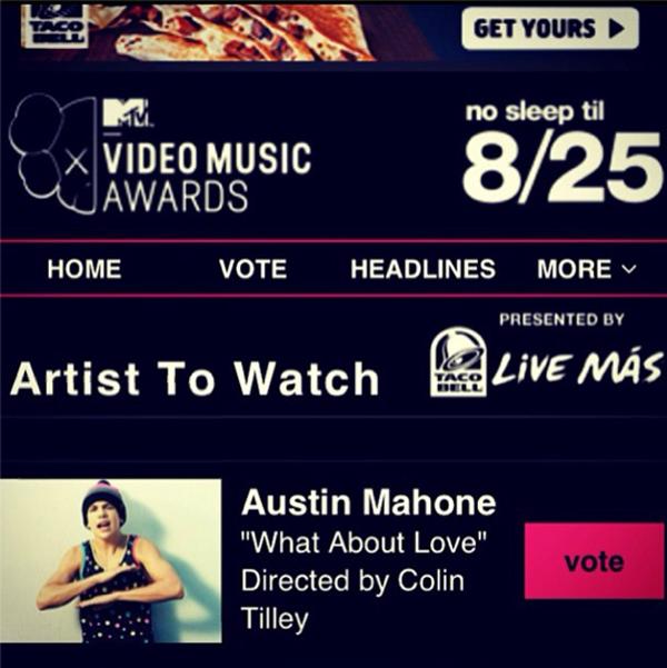 Austin Mahone VMAs