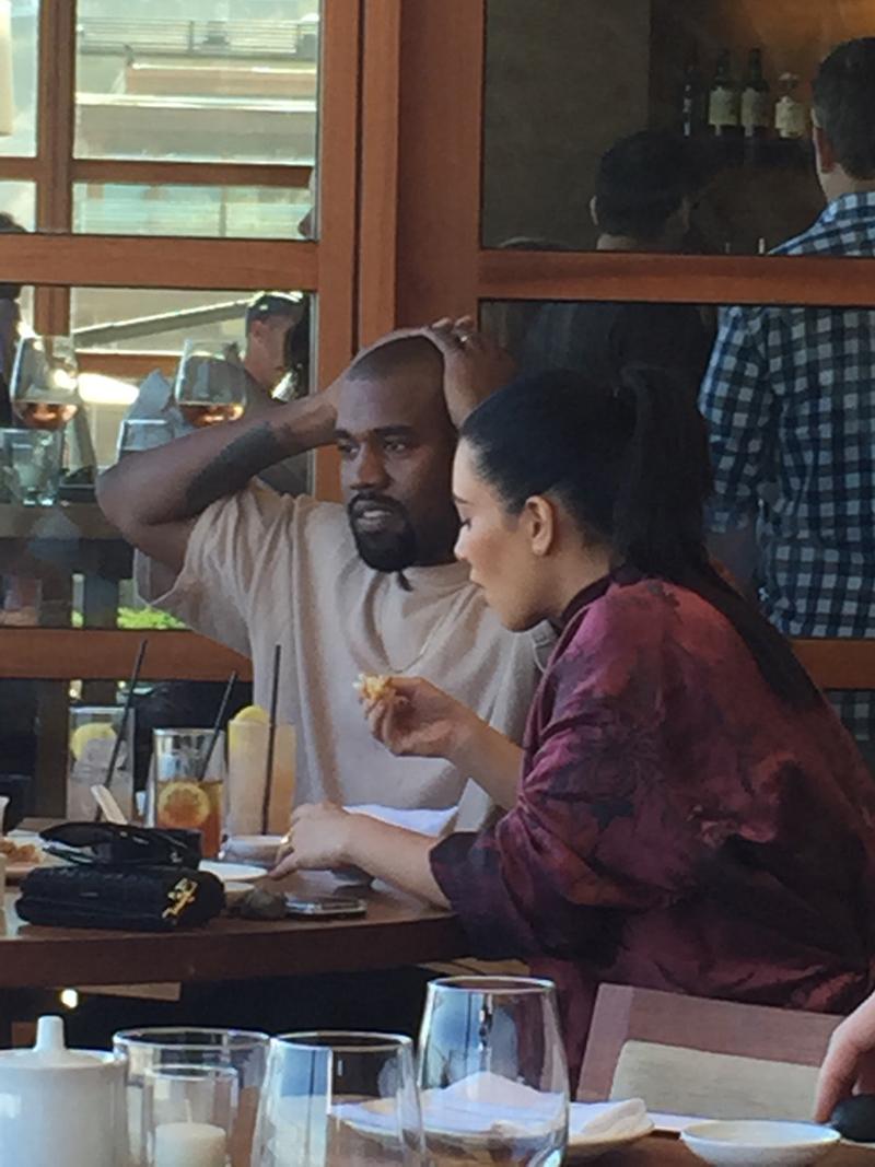 *EXCLUSIVE* Kim and Kanye do Nobu in Malibu **USA ONLY**