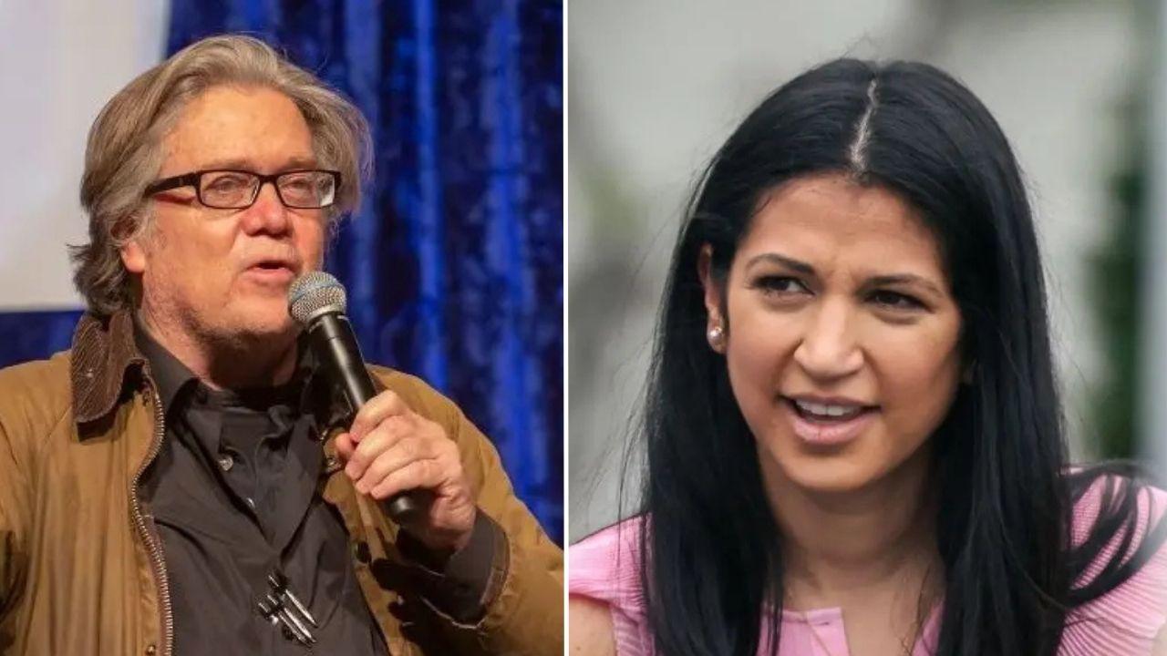 image of Katie miller/Steve Bannon