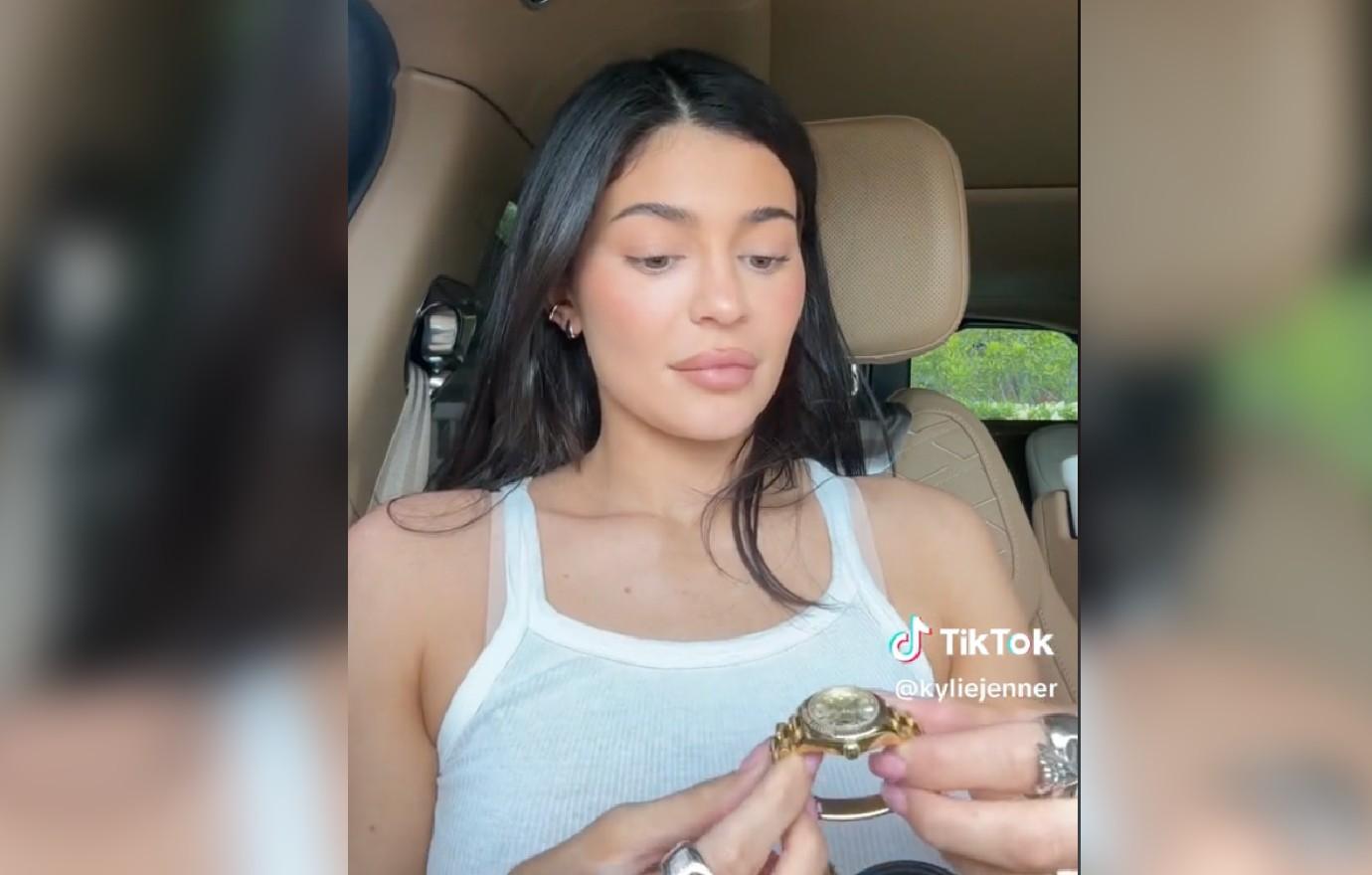 Kylie Jenner Throws Stormi's $40K Rolex Watch In Bag: Video