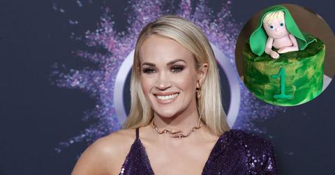 carrie underwood sons birthday smash cake