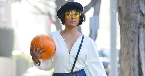 Kat graham buying pumpkin halloween main