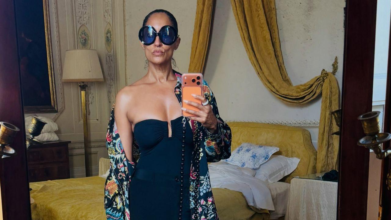 Image of The 'Black-ish' alum soaked up the Italian sunshine while enjoying some well deserved downtime.