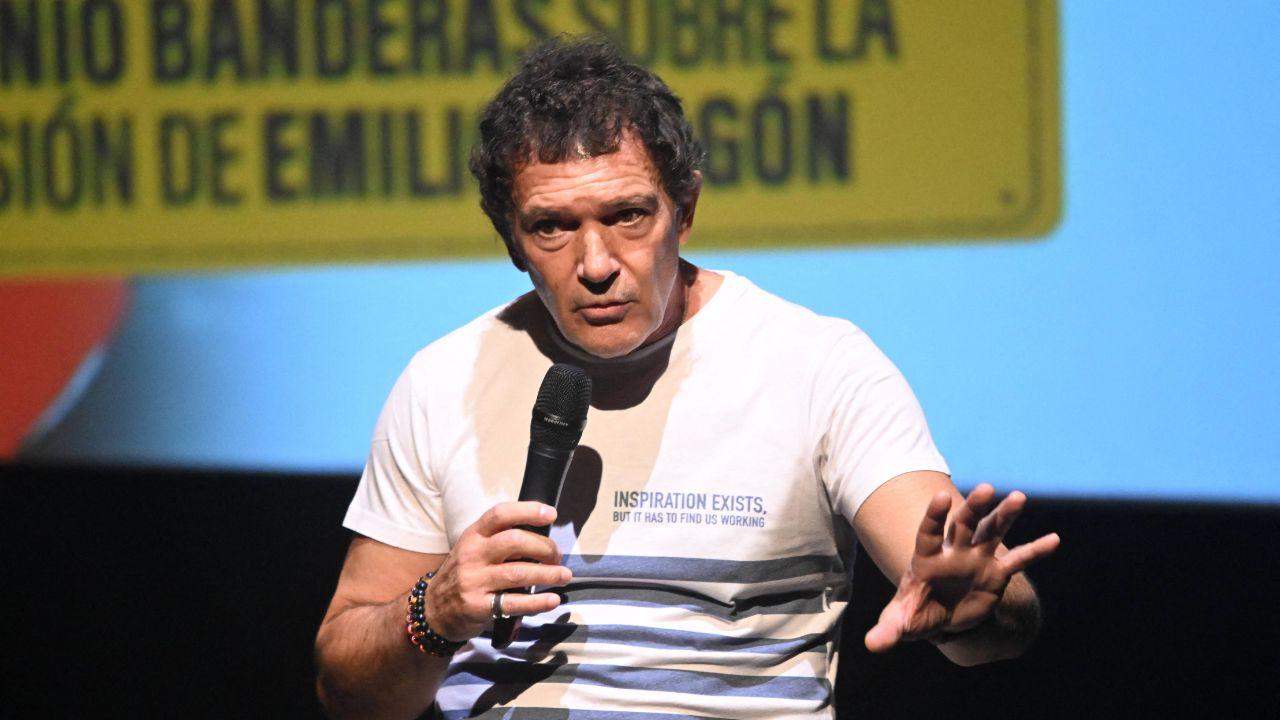 Image of Antonio Banderas said coming so close to death put things in perspective for him.