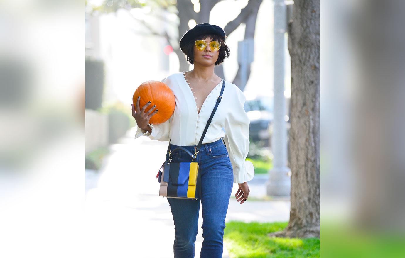 Kat graham buying pumpkin halloween 3