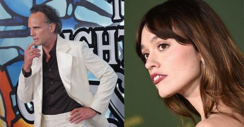 Composite photos of Walton Goggins and Aimee Lou Wood