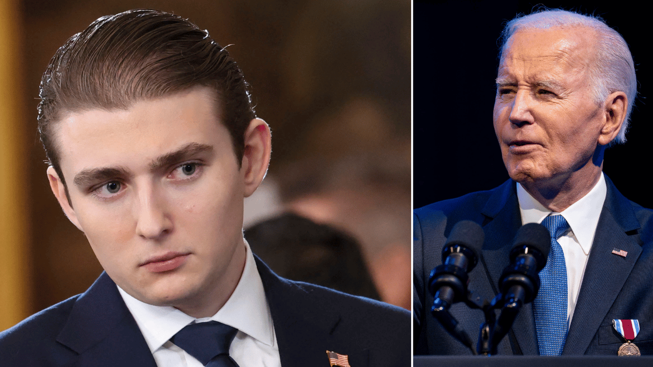 Barron Trump ; Joe Biden