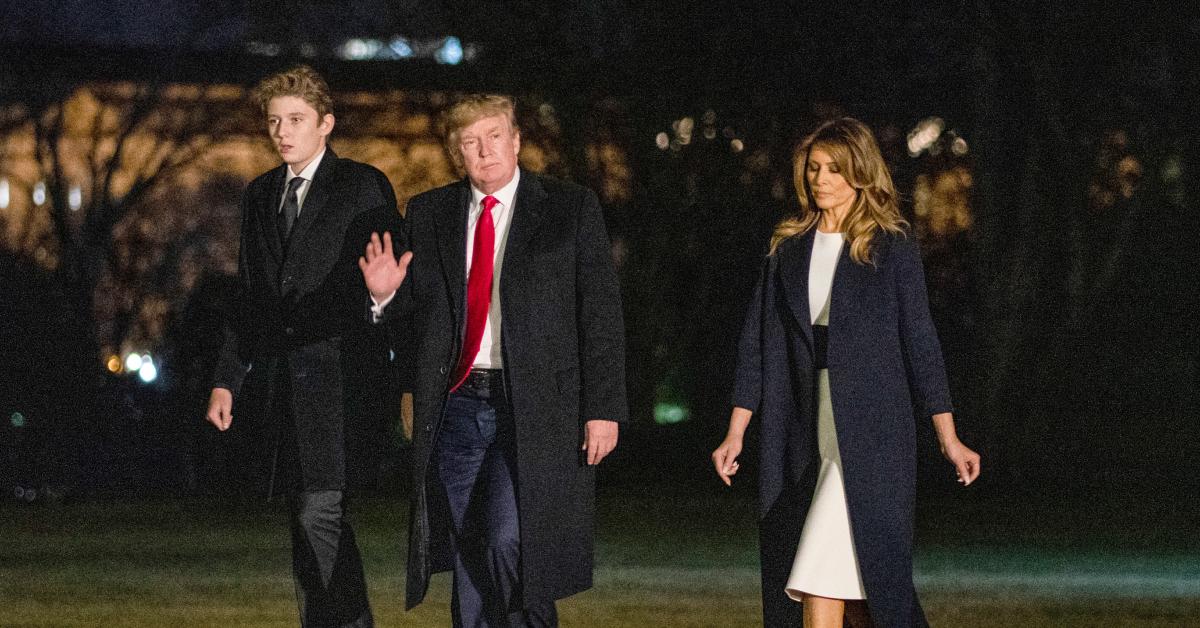 Image of Donald and Melania Trump share one child, their 19-year-old son, Barron, together.