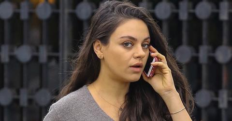 Mila Kunis ends a salon visit with her bulging baby bump