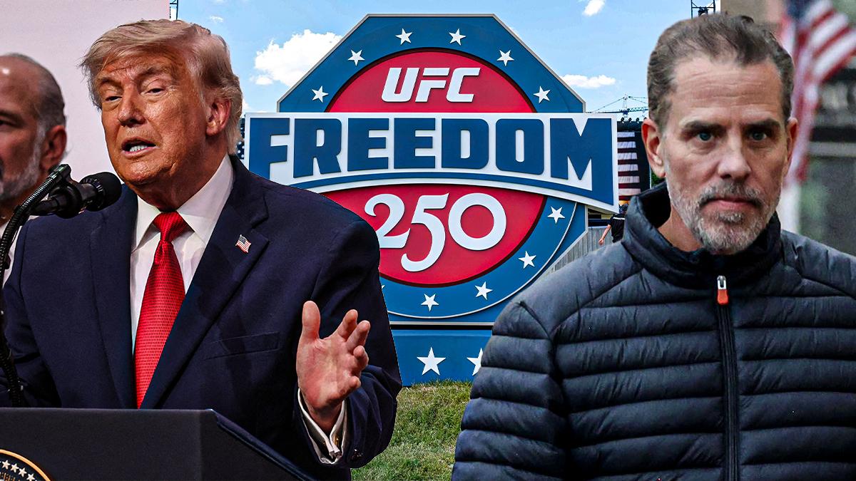 Composite photo of Donald Trump and Hunter Biden