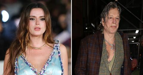 Composite photo of Bella Thorne and Mickey Rourke