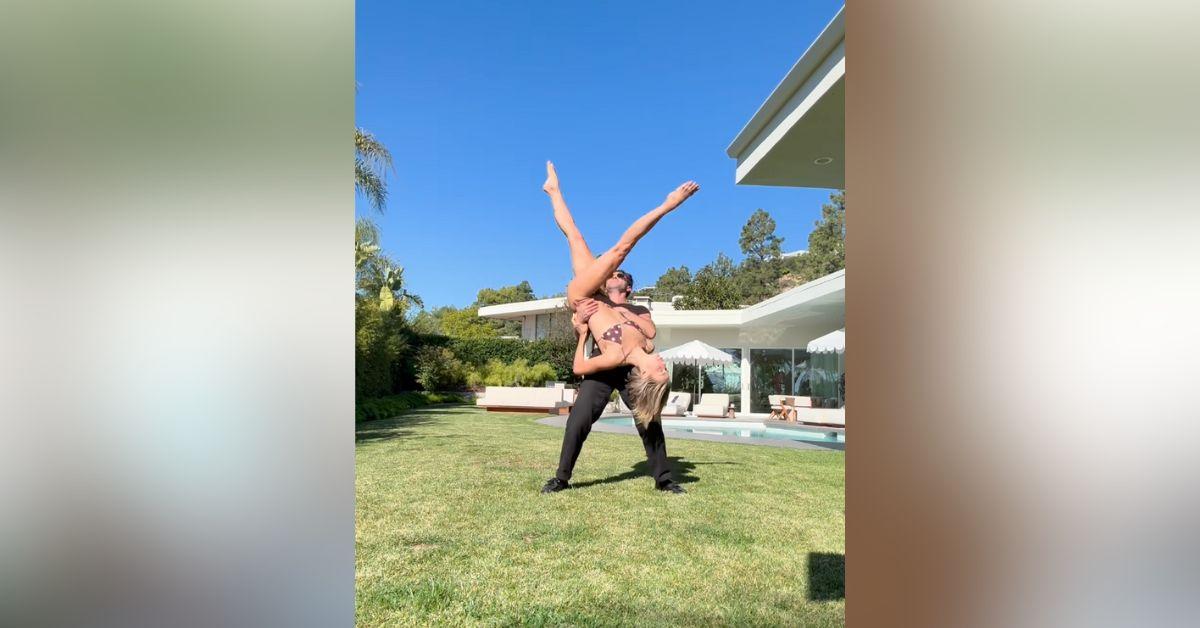 Image of Julianne Hough danced in her bikini.