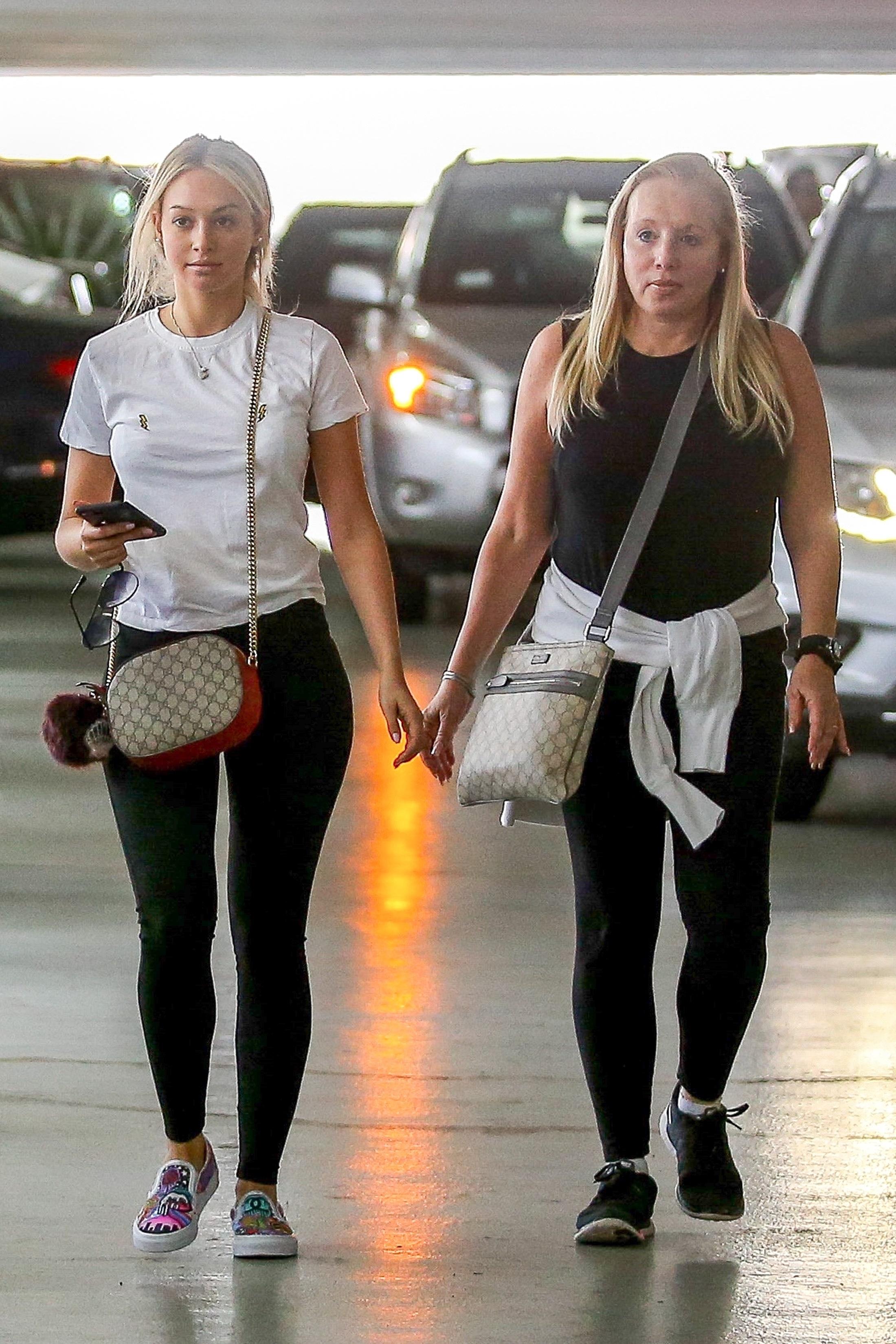 Corinne Olympios out shopping with her mom