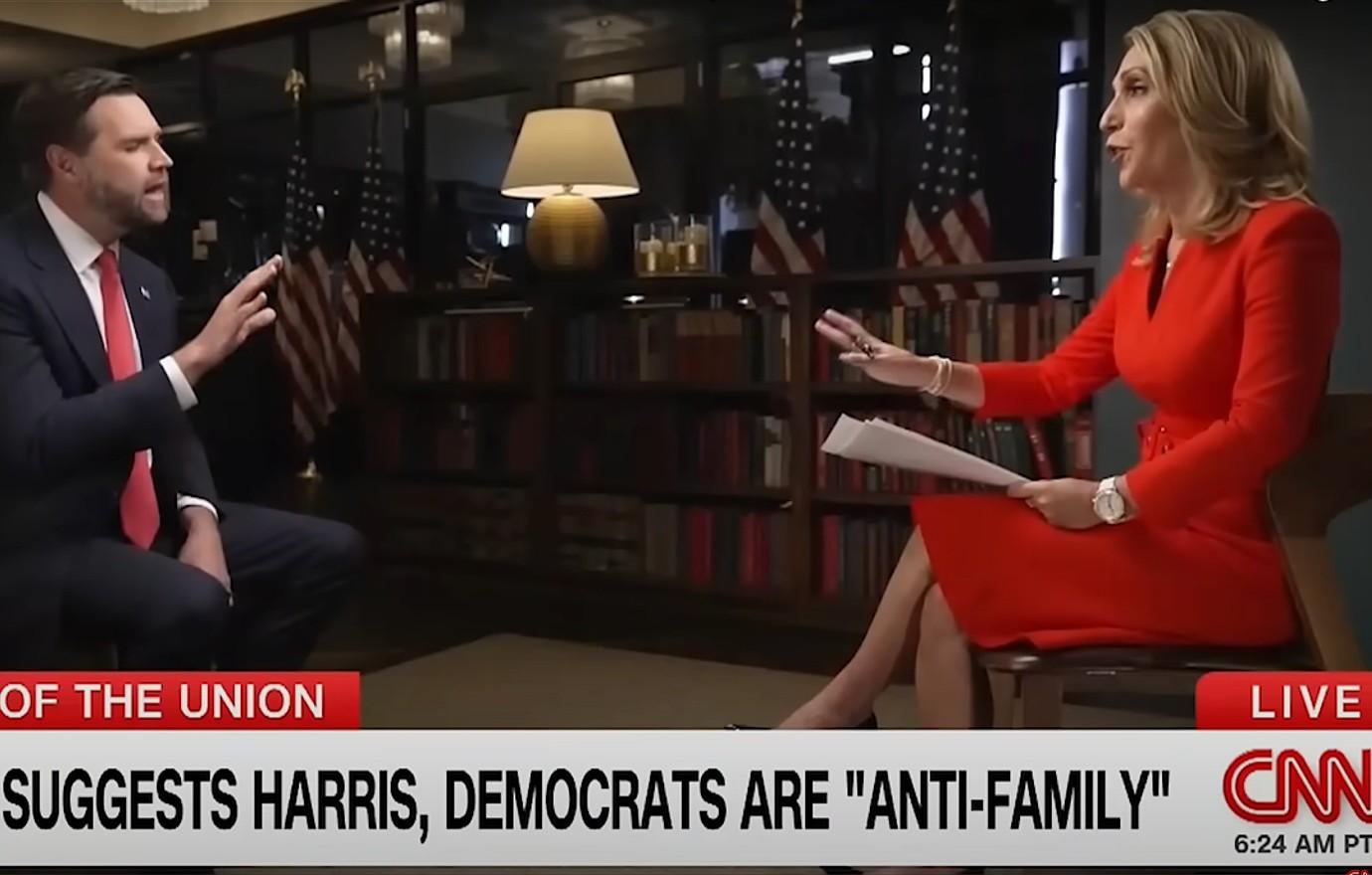 Dana Bash & J.D. Vance Get Into Heated Exchange During CNN Interview