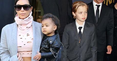 Kim kardashian north west shiloh jolie pitt