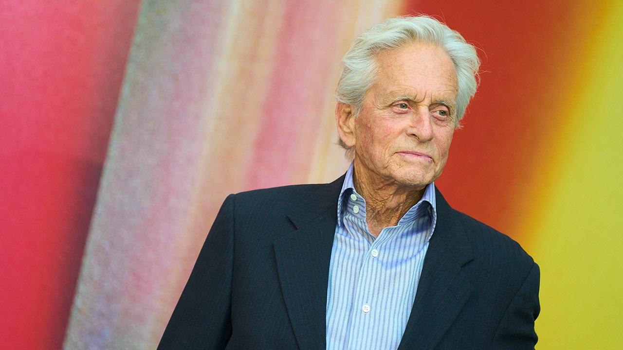 Photo of Michael Douglas claimed he heard his father laughing 'so hard' while using the restroom on the balcony.