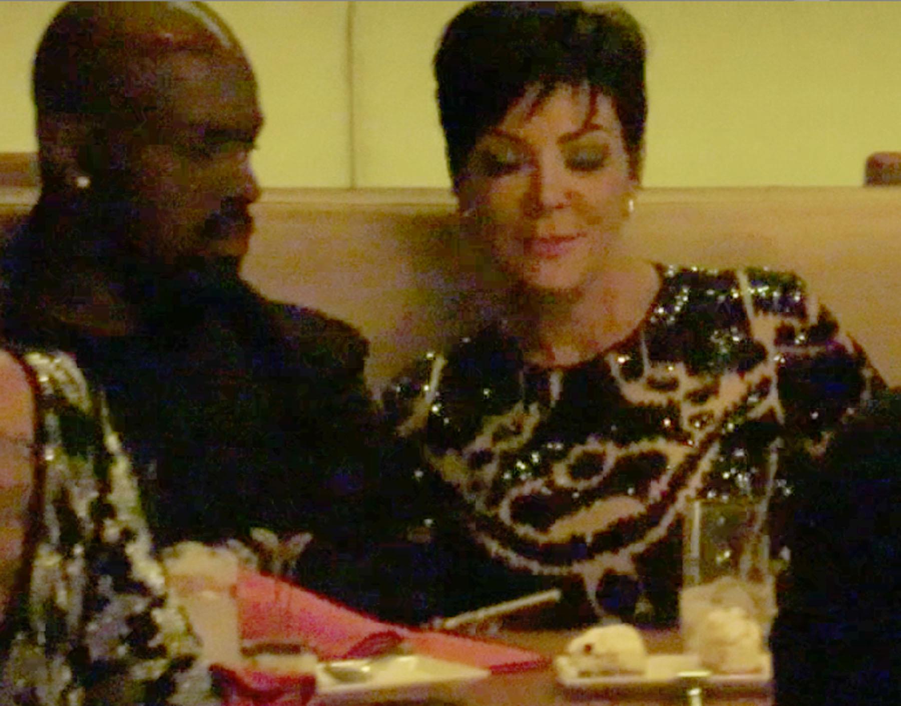 Kris Jenner eats a romantic dinner with boyfriend Corey Gamble at Stack Las Vegas with friends