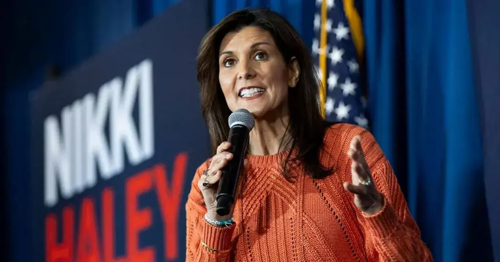 donald trump nikki haley angry straightens out super tuesday win