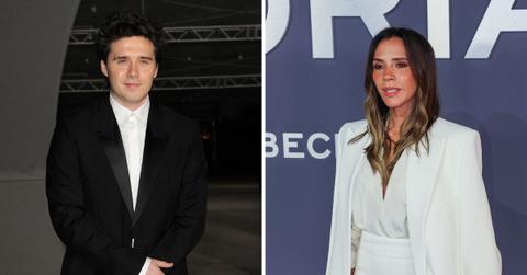 Split photo of Brooklyn and Victoria Beckham.