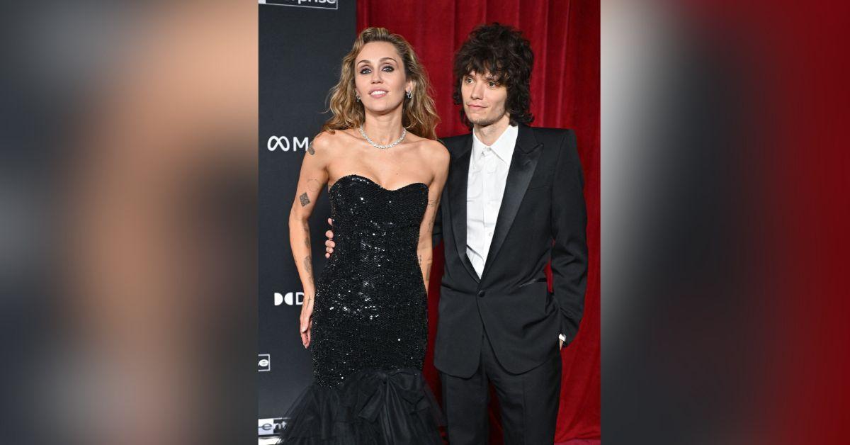 Image of Miley Cyrus met her boyfriend on a blind date.