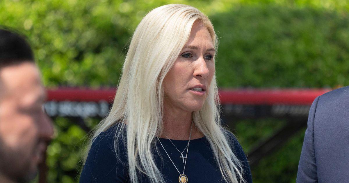 image of Marjorie Taylor Greene told '60 Minutes' that Republicans secretly ridicule the president.