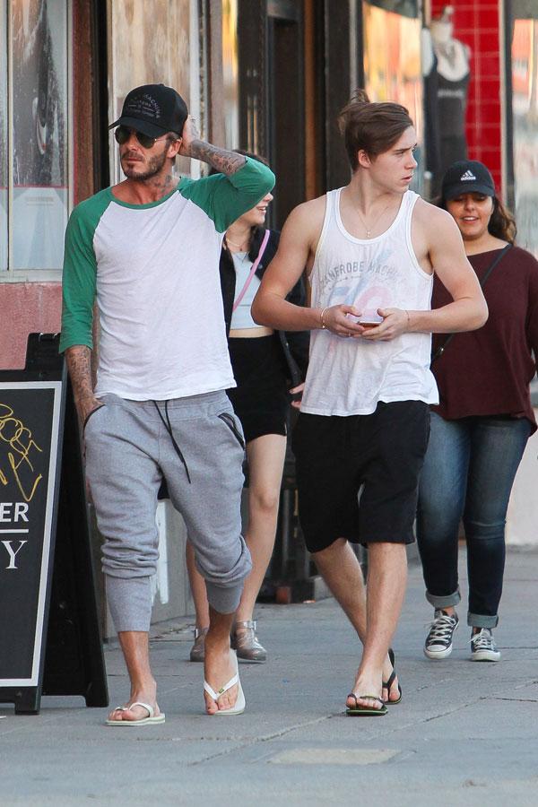 david brooklyn beckham shopping los angeles