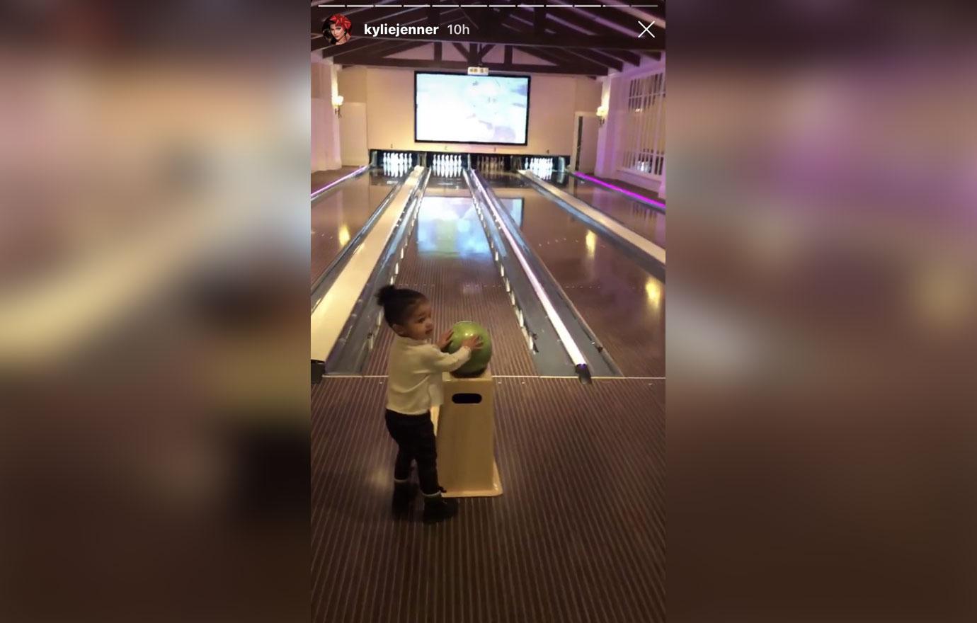 Kylie Jenner Shares Video Of Daughter Stormi Bowling