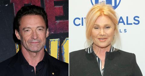 Photo of Hugh Jackman; picture of Deborra-Lee Furness.