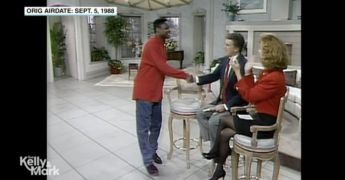 image of Malcolm-Jamal Warner appeared on the very first episode of 'Live' in 1988.