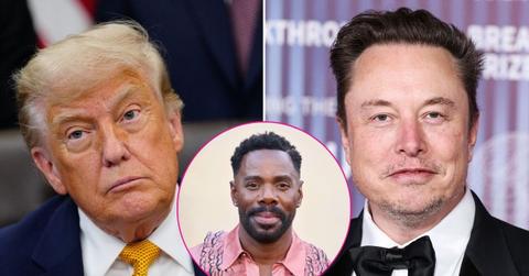 Composite photo of Donald Trump, Elon Musk and Colman Domingo.