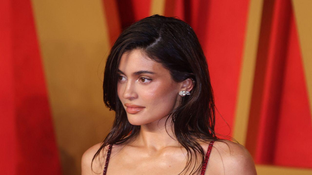 Braless Kylie Jenner Exposes Her Cleavage in Risqué Plunging Dress From Her Clothing Line: Photos