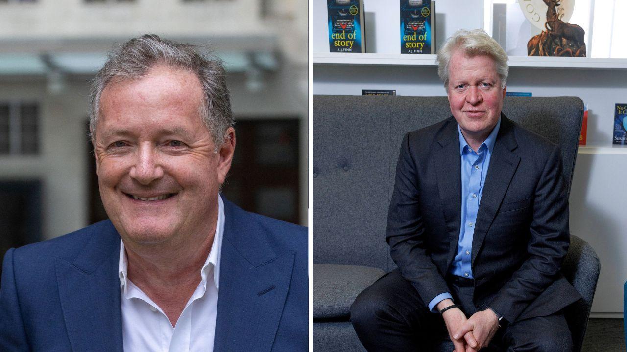 Image of Charles Spencer said accuracy matters to him as a historian and acknowledged making an 'incorrect assumption' about Piers Morgan's connection to photos of Diana.