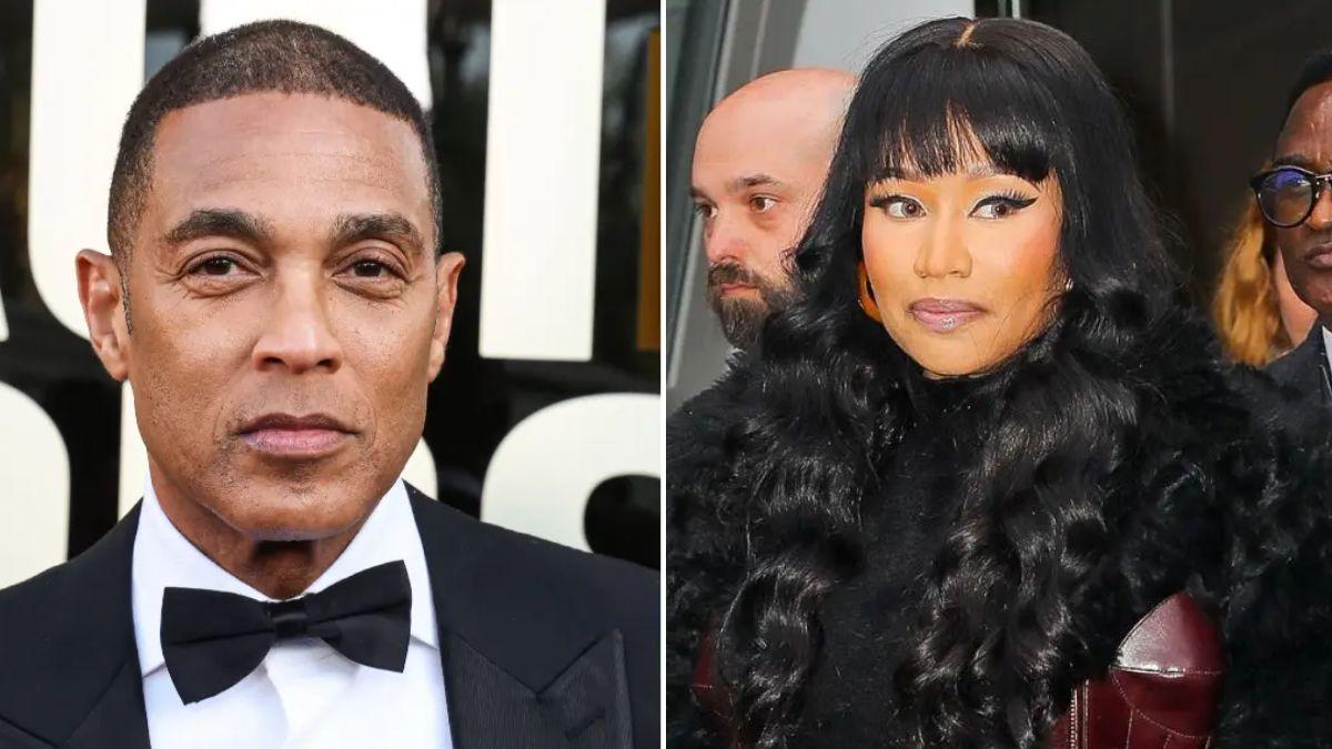 split photo of don lemon and nicki minaj