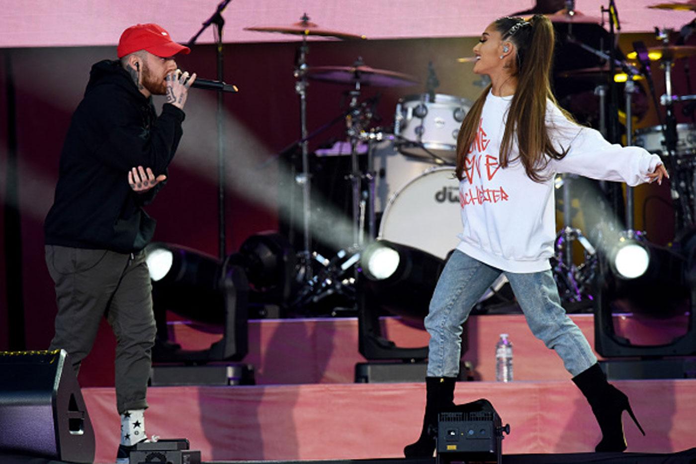 Ariana Grande Has a Photo of Her Fiancé on Her Sweatshirt