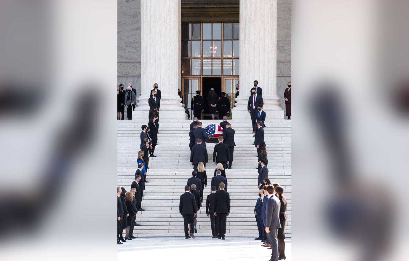 Justice Ruth Bader Ginsburg in Repose at the Supreme Court of the US