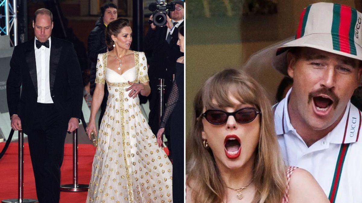 image of royal family and Taylor swift