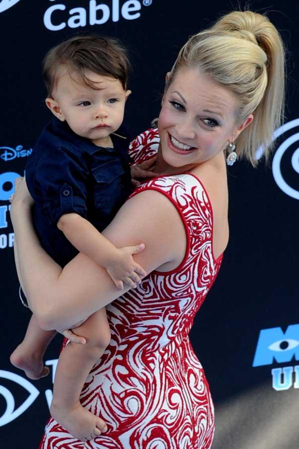 Melissa Joan Hart shows off youngest son Tucker at 'Monster's University' Premiere in Hollywood!