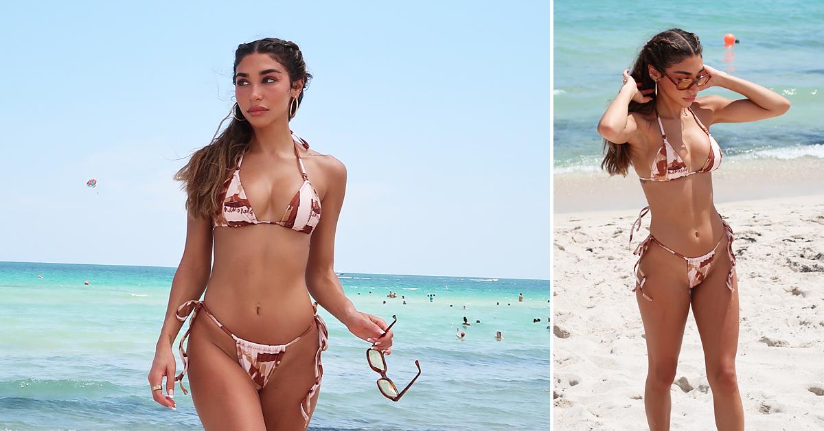 Chantel Jeffries shows off her stunning bikini body during relaxing day at  the beach in Miami